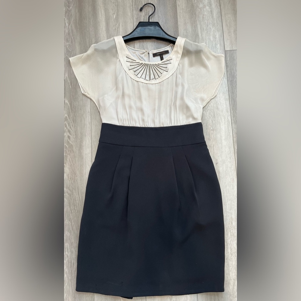 BCBGMAXAZRIA Woven Dress Silk